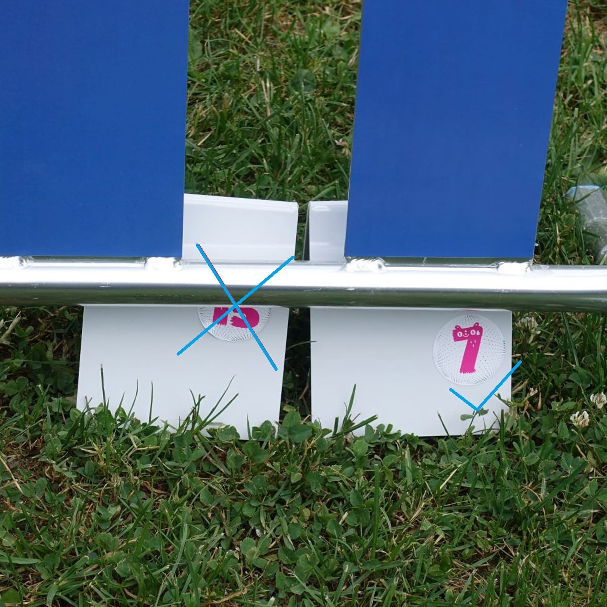 Callieway Parcoursnummern Aufsteller für Agility Parcours