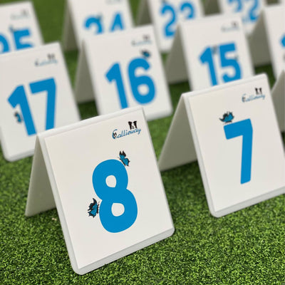 Callieway nummerierte Parcourskarten für Hundesport