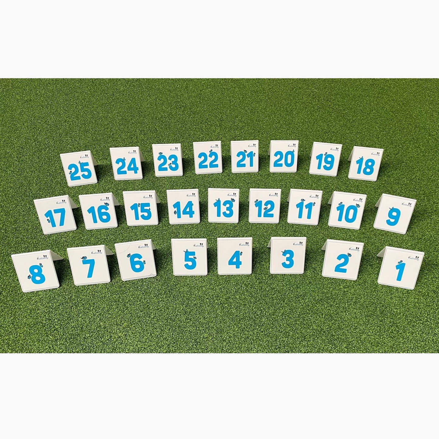 Komplettes Set Callieway Parcoursnummern für Agility Parcours