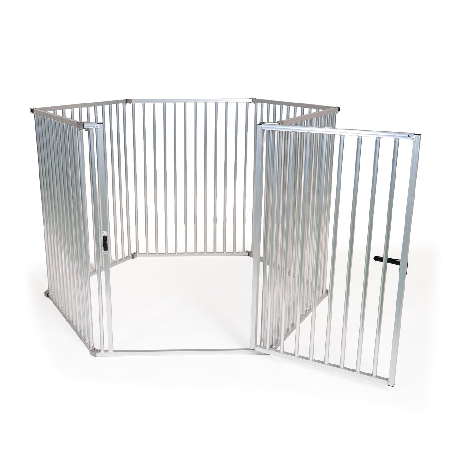 Callieway Aluminium Freilaufgehege rechteckiger Aufbau, Seitenansicht