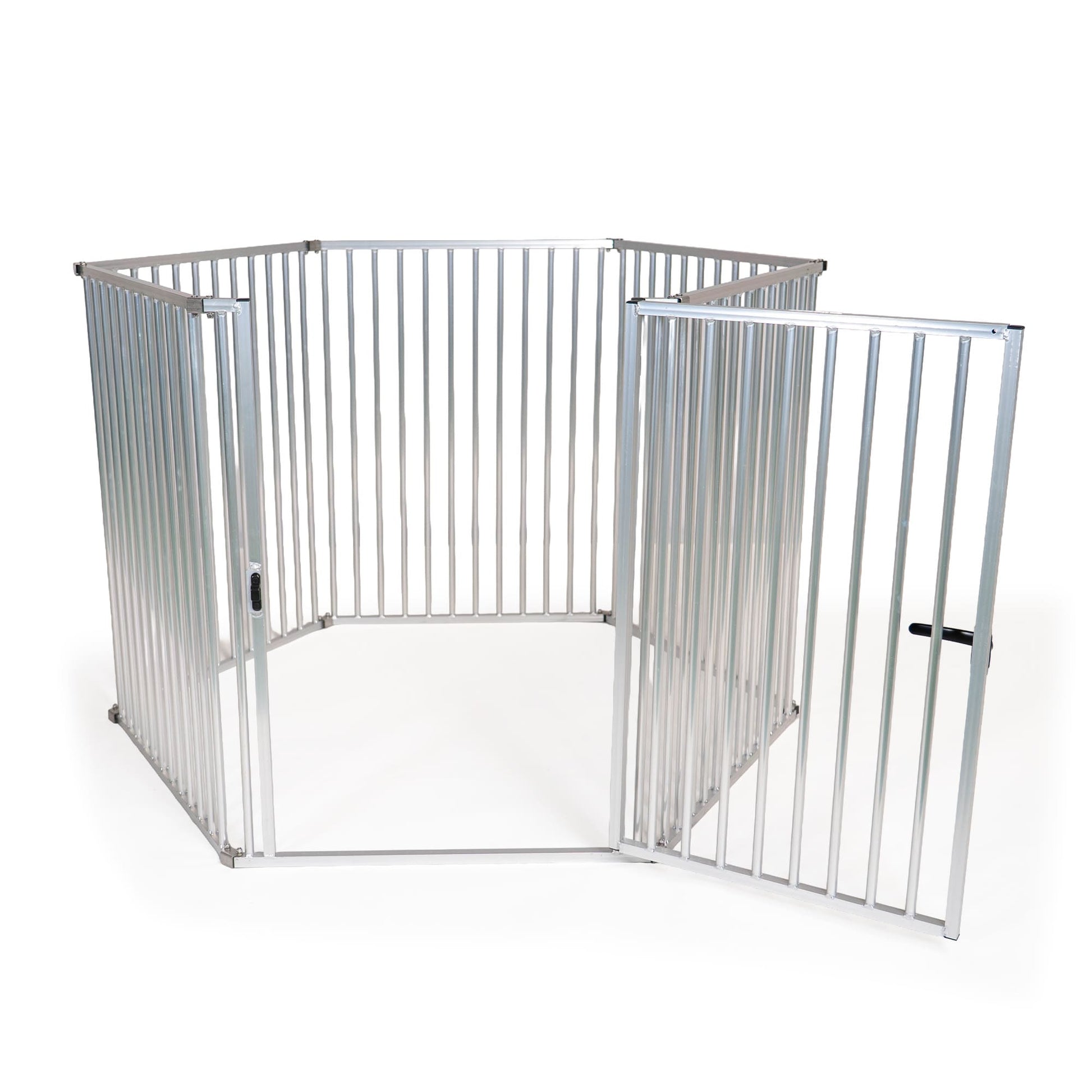 Callieway Aluminium Freilaufgehege rechteckiger Aufbau, Seitenansicht