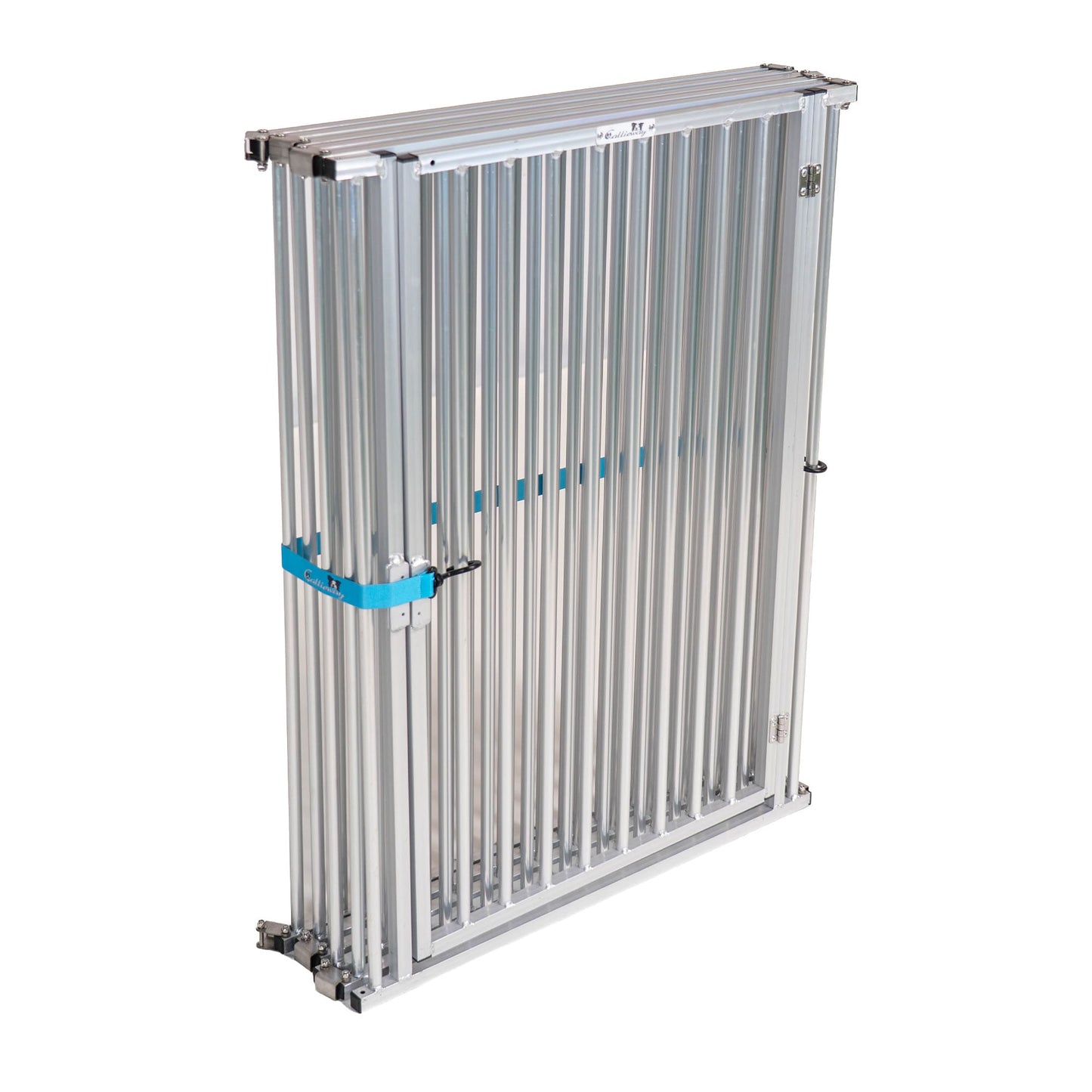 Callieway Aluminium Freilaufgehege Sechseck-Aufbau Schrägansicht, halboffen