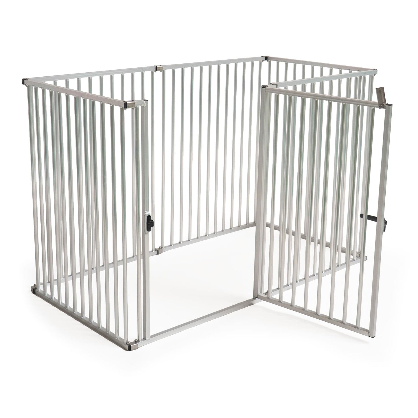 Callieway Freilaufgehege Nahaufnahme Verbindungsmechanismus, Winkelverbinder Aluminium