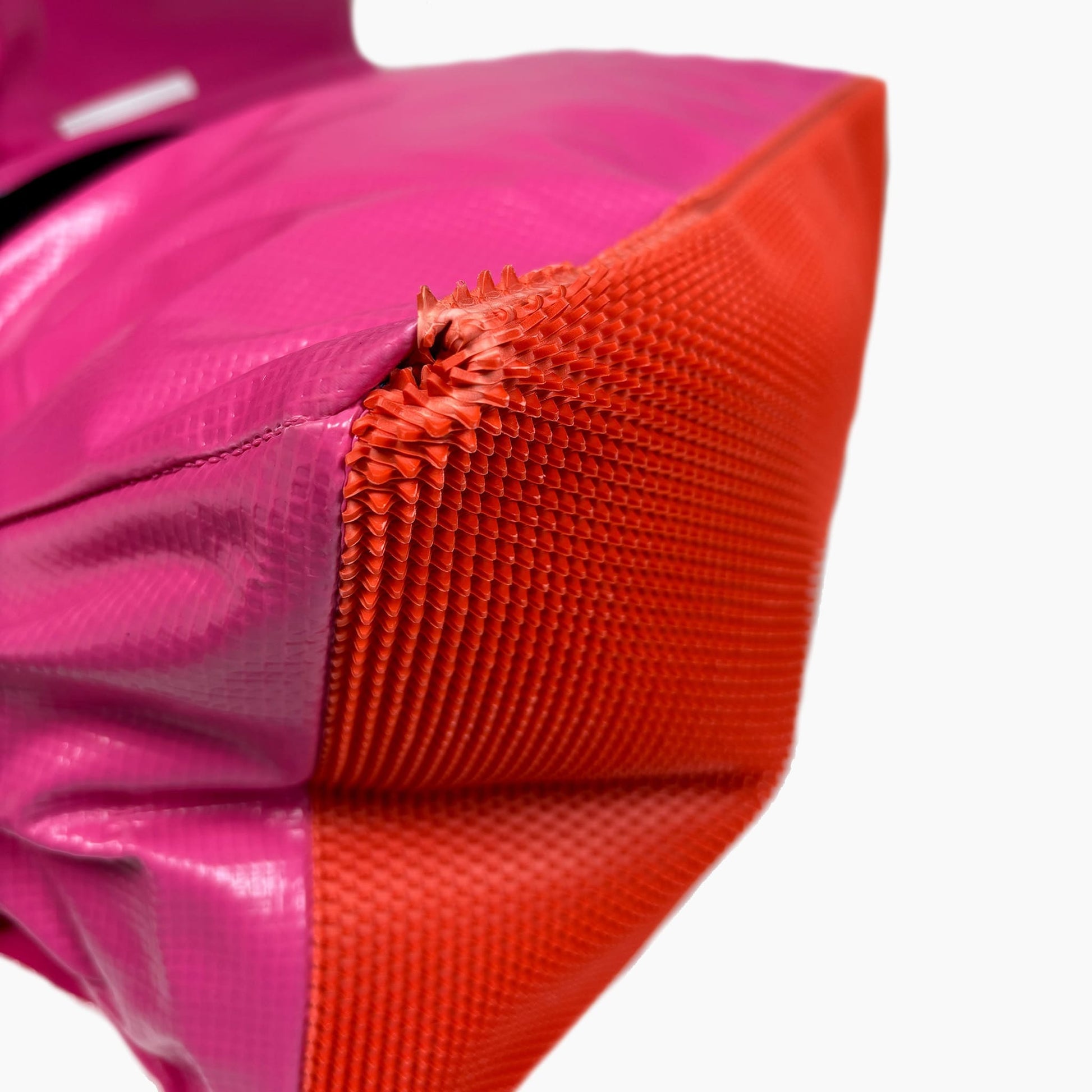 Detailaufnahme des Callieway Premium Tunnelsacks Fuchsia für Agility Tunnel