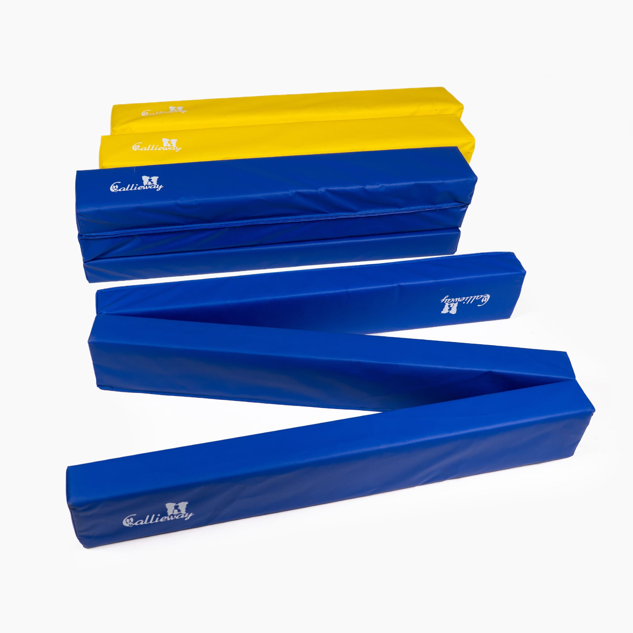 Callieway Runway Bodenarbeitsbahnen Set blau gelb