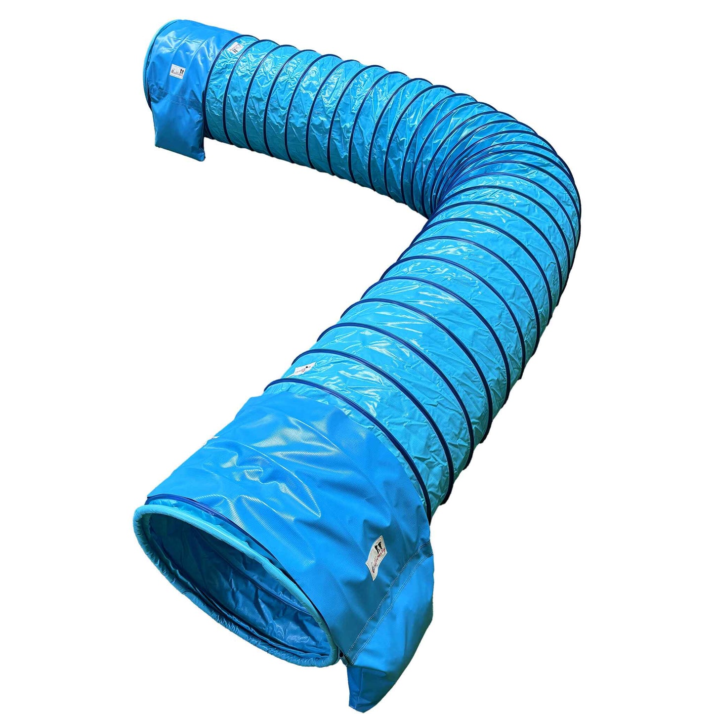 Gebogener Callieway SmartGrip Profi Agility Tunnel Cyan