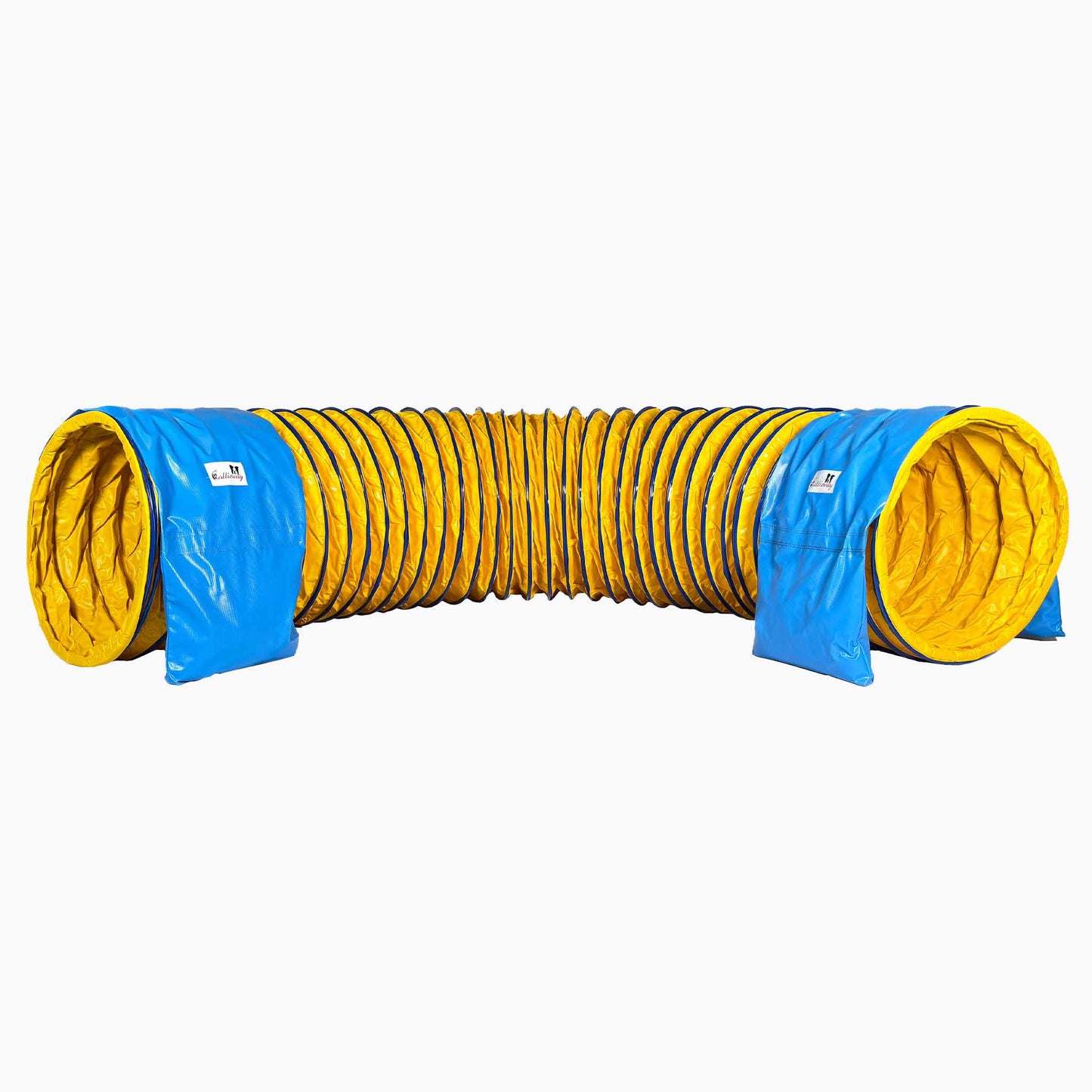 Eingang des Callieway SmartGrip Profi Agility Tunnels Gelb