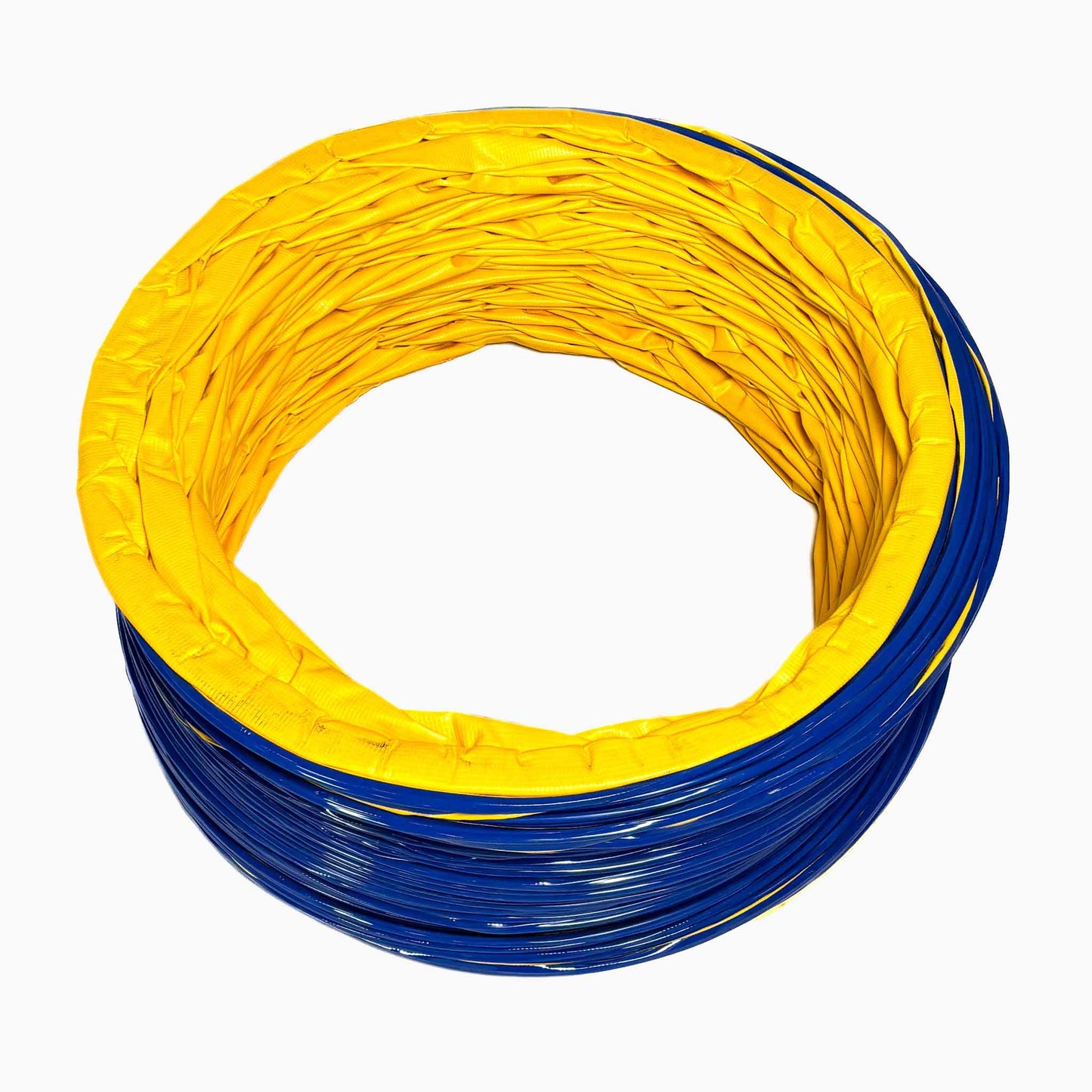 Zusammengerollter Callieway SmartGrip Profi Agility Tunnel Gelb