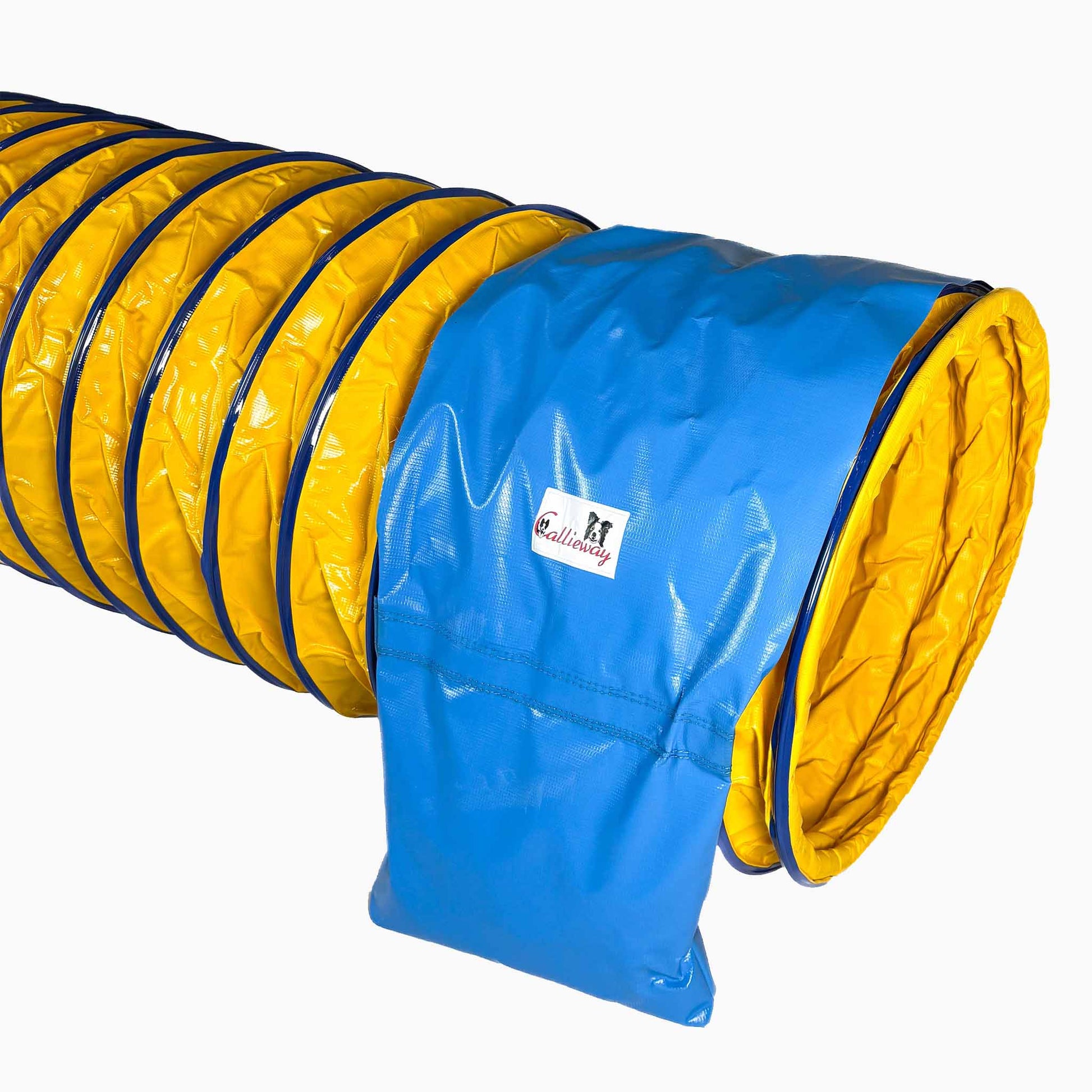 Callieway SmartGrip Profi Agility Tunnel Gelb im Hundetraining