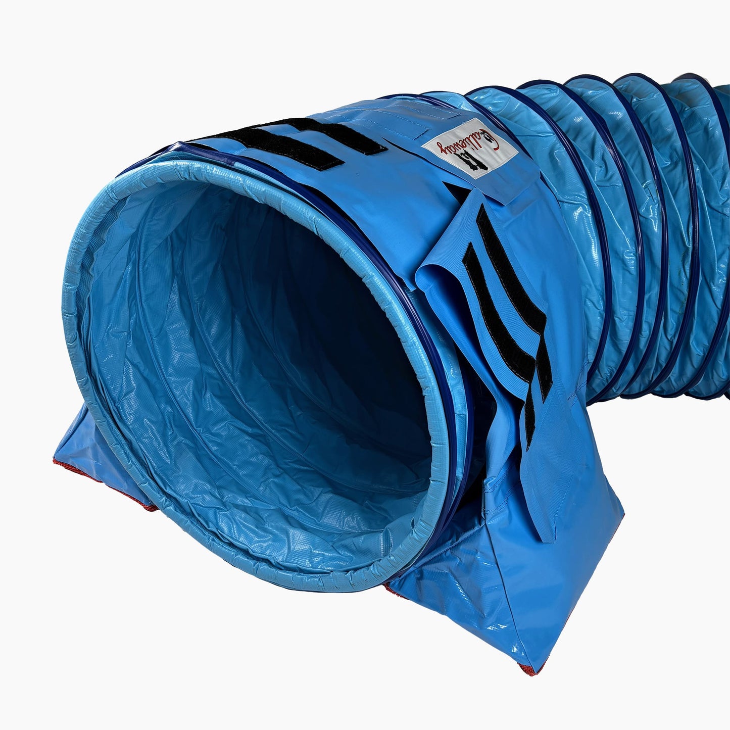 Callieway Stützsandsack Blau stabilisiert einen Agility Tunnel
