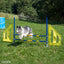 Callieway® Agility Fun Hürde Hund Volllauf Sprung Training outdoor Gras