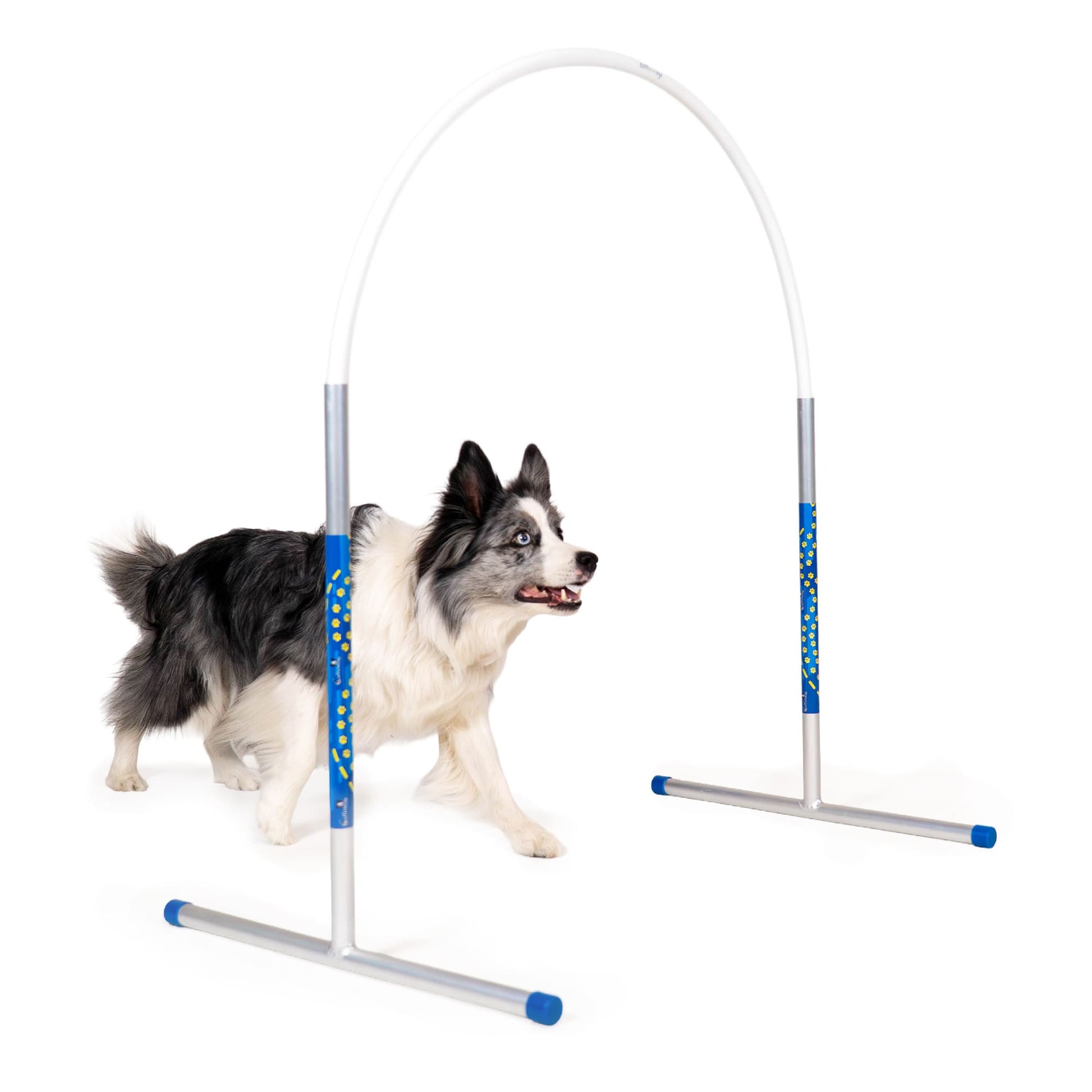 Callieway® Agility Hoopers cerchio bianco azione laterale per tutto il corpo del cane
