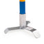 Callieway® Agility Weitsprung 4 blaue Stangen stehend weißer Hintergrund Frontansicht