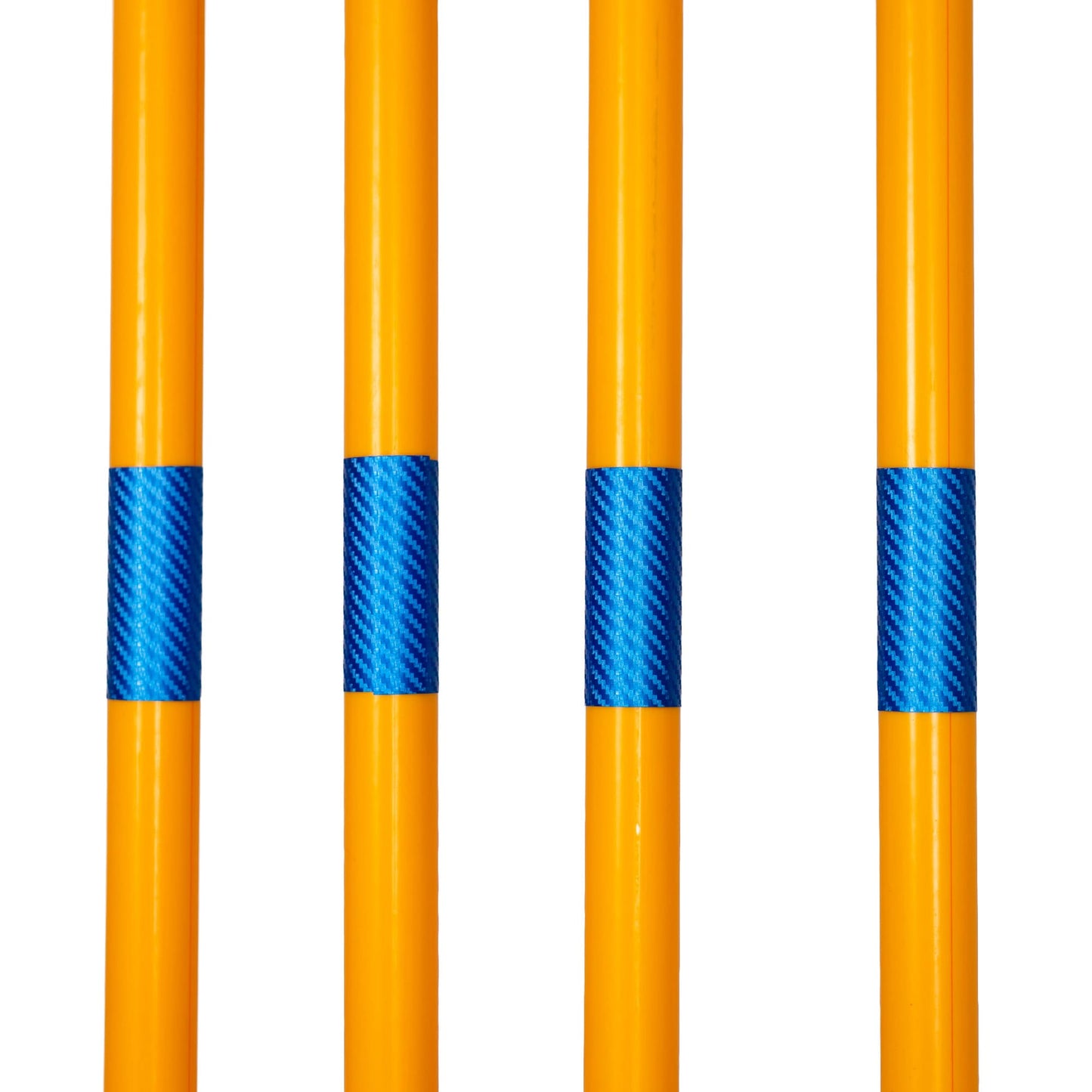 Callieway® Agility Long Jump 4 blue poles upright front view white background