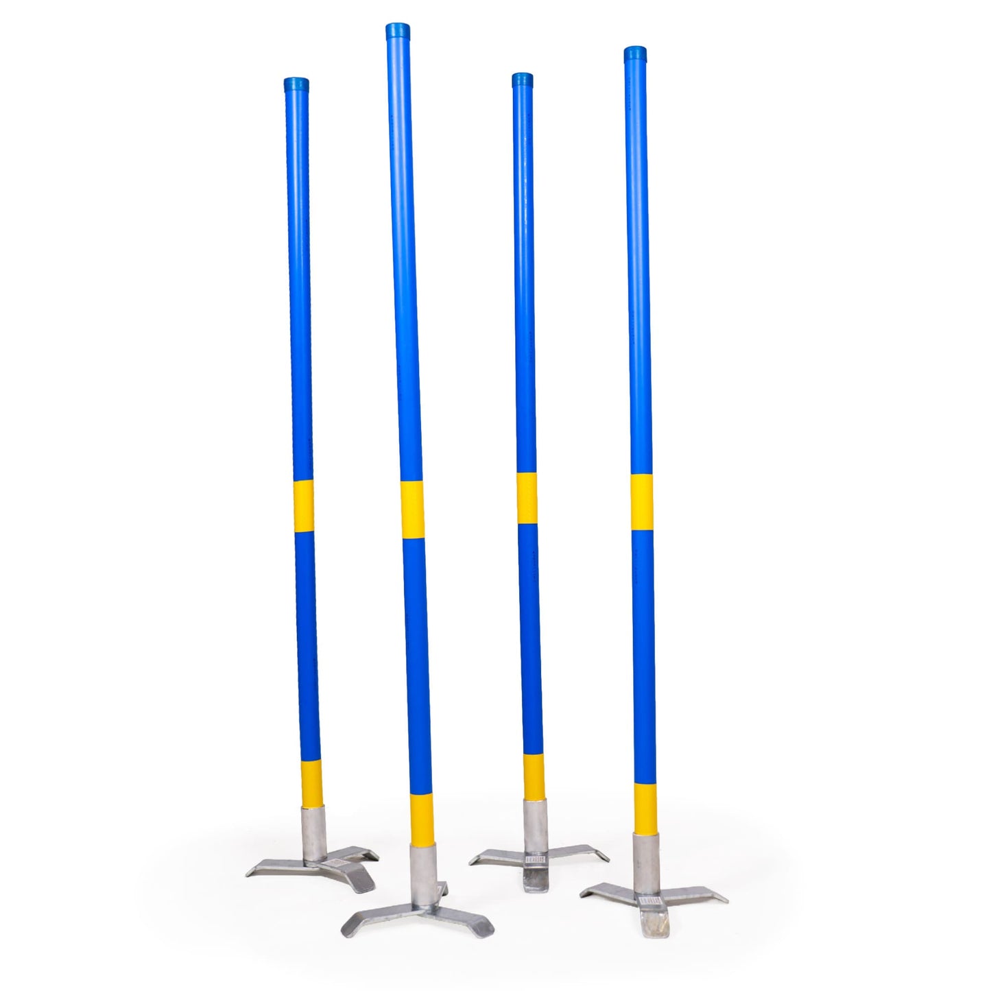 Callieway® Agility Long Jump Corner Post with Orange-Yellow Pole, White Background