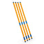 Callieway® Agility Long Jump orange-yellow poles light oblique view