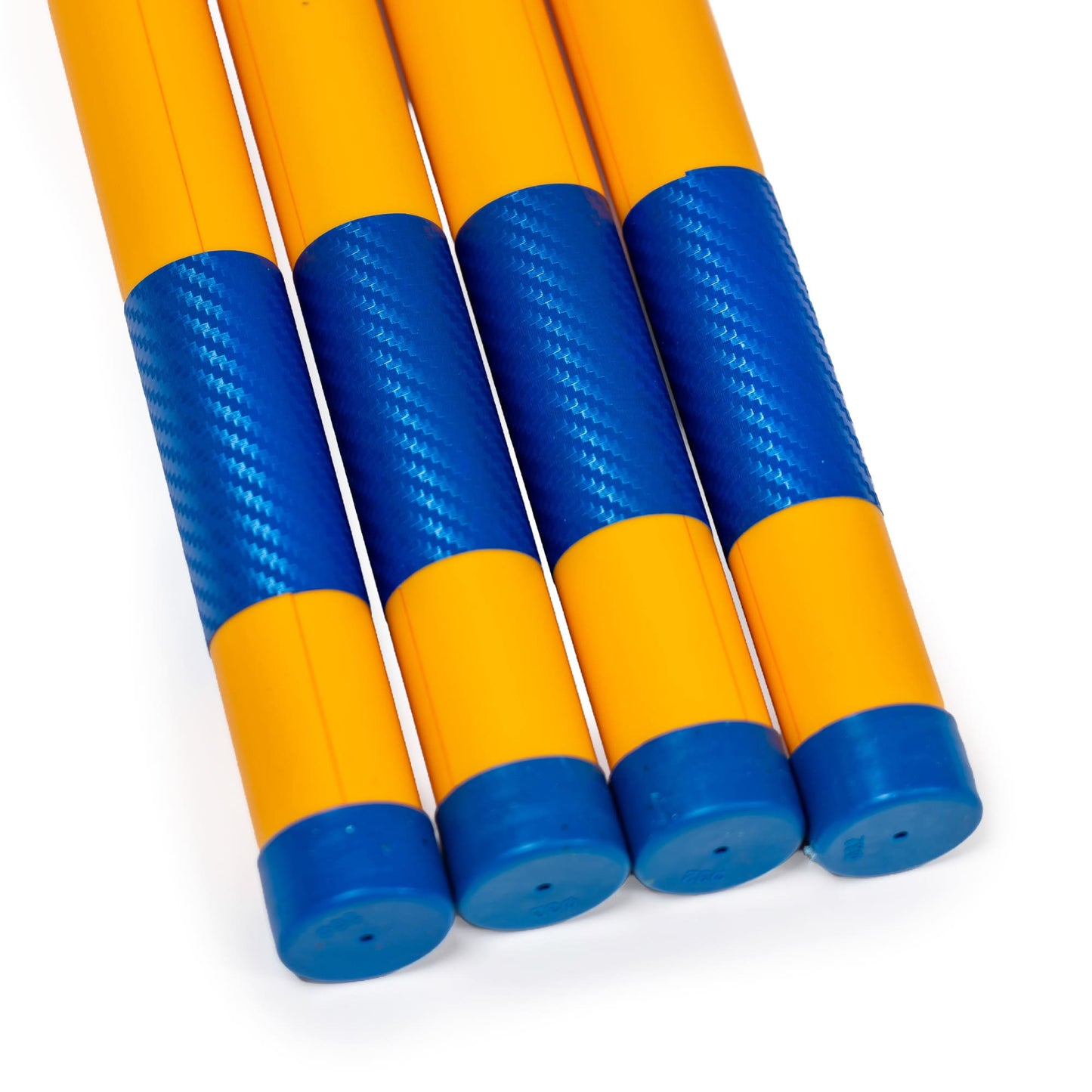 Callieway® Agility Long Jump poles blue-orange bundled diagonal view