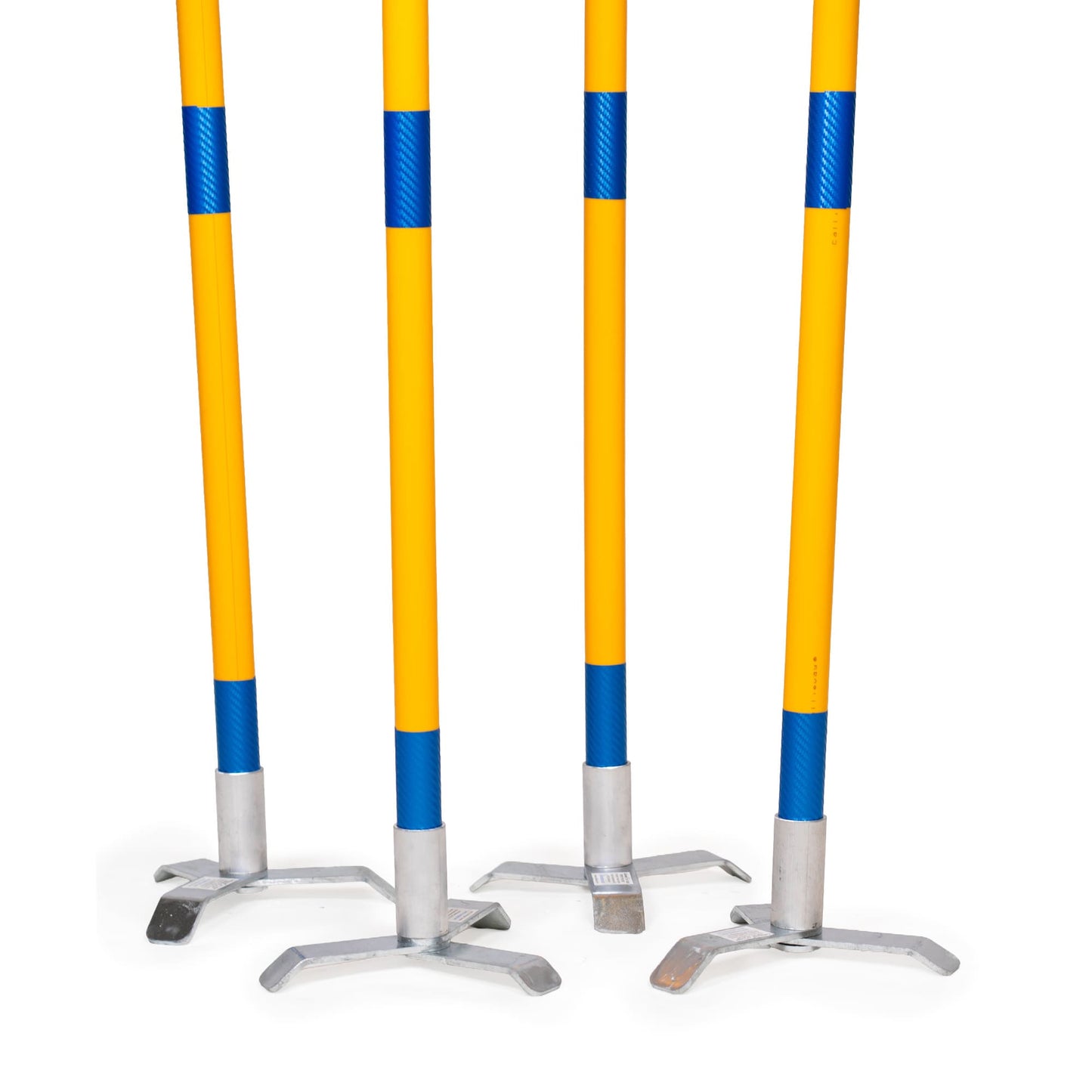 Callieway® Agility Weitsprung 4er-Set orangegelbe Stangen Produktansicht gesamt