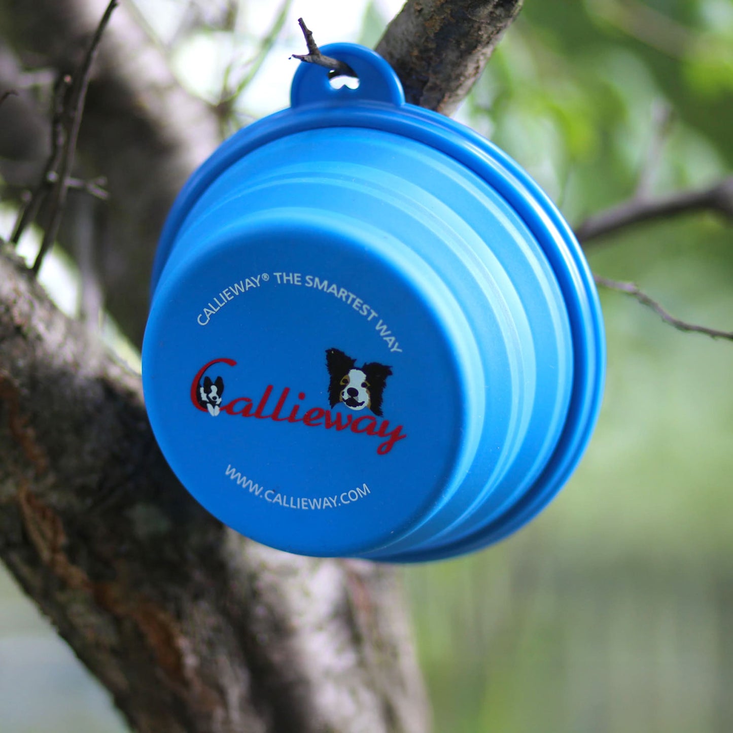 Callieway faltbare Hundetrinkschüssel aus Silikon für unterwegs