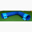 Gebogener Callieway FullGrip Turniertunnel Blau im Agility Parcours