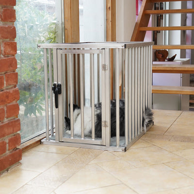 Aluminium Hundekäfig für den Innenbereich im Büro – sichere und langlebige Hundebox für Zuhause oder Arbeitsplatz