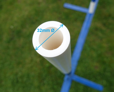 Agility Slalomstangen – 6er Pack für 3,2cm Hülsenstecksystem