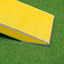 Close-up of yellow contact zone on Callieway dog agility dogwalk obstacle