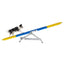 Side view of Callieway agility seesaw showing full board and frame