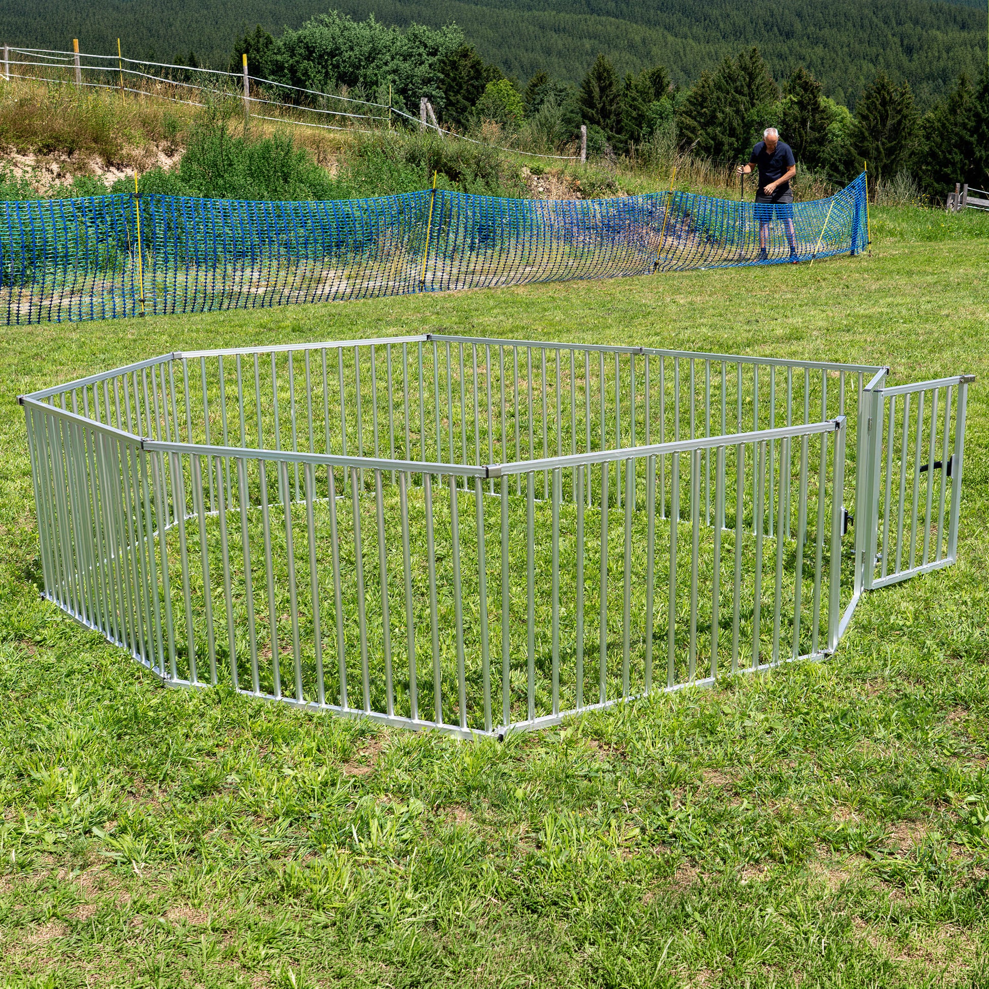 Callieway 65 cm dog exercise pen providing a safe outdoor enclosure for puppies.
